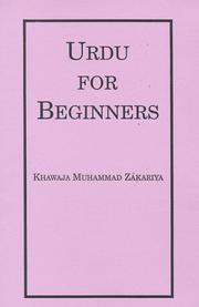 Cover of: Urdu for Beginners by Khawaja M. Zakariya