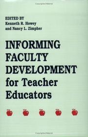 Cover of: Informing faculty development for teacher educators