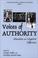 Cover of: Voices of Authority