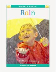 Cover of: Rain: Level 1 (Wonder Books Level 1-Weather)