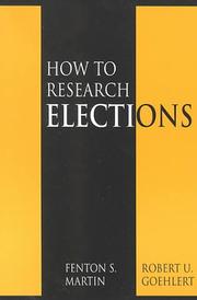 Cover of: How to Research Elections