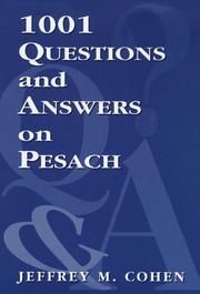 Cover of: 1,001 questions and answers on Pesach