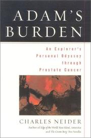 Cover of: Adam's Burden: An Explorer's Personal Odyssey through Prostate Cancer