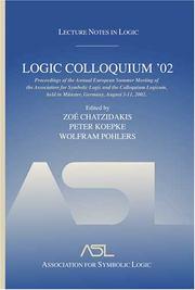 Logic Colloquium '02 by Logic Colloquium '02 (2002 Münster, Germany), Logic Colloquium 0, Wolfram Pohlers, Colloquium Logicum 200