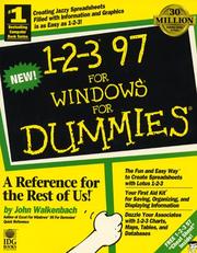 1-2-3 97 for Windows for Dummies by John Walkenbach