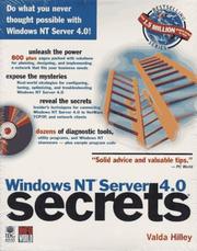 Cover of: Windows NT server 4.0 secrets