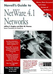 Cover of: Novell's guide to NetWare 4.1 networks