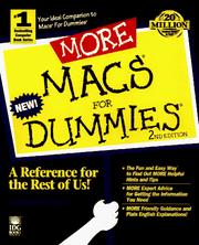 Cover of: More Macs for dummies by David Pogue