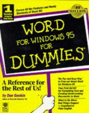 Word for Windows 95 for dummies by Dan Gookin