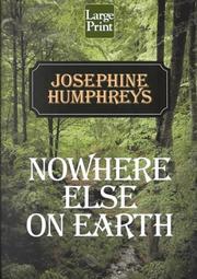 Cover of: Nowhere else on earth