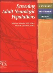 Cover of: Screening Adult Neurologic Populations (Rheumatologic Rehabilitation Series