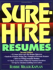 Cover of: Sure-Hire Resumes