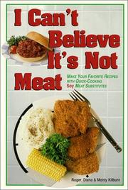 Cover of: I Can't Believe It's Not Meat!