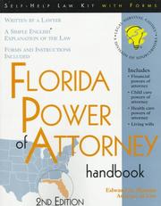 Cover of: Florida power of attorney handbook: with forms