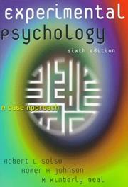 Experimental psychology by Robert L. Solso