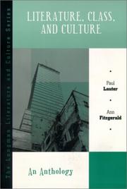 Cover of: Literature, class, and culture: an anthology