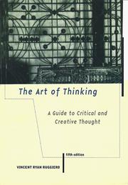 The art of thinking by Vincent Ryan Ruggiero