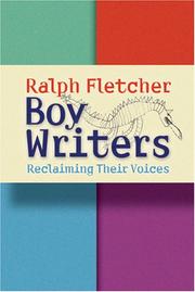Boy Writers by Ralph J. Fletcher