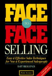 Face-to-face selling by Bart Breighner