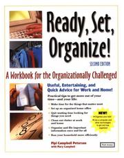 Cover of: Ready, Set, Organize: A Workbook for the Organizationally Challenged
