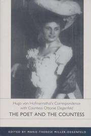 The poet and the countess : Hugo von Hofmannsthal's correspondence with Countess Ottonie Degenfeld