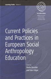 Cover of: Learning Fields: Current Policies and Practices in European Social Anthropology Education (Learning Fields)