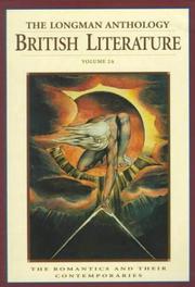 Cover of: The Longman anthology of British literature.