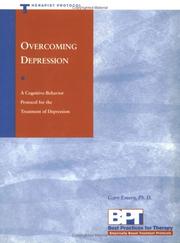 Cover of: Overcoming Depression - Therapist Protocol (Best Practices for Therapy)