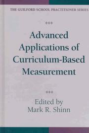 Cover of: Advanced applications of curriculum-based measurement