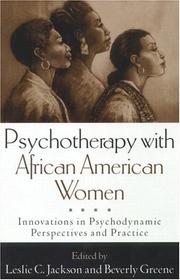 Cover of: Psychotherapy with African American Women: Innovations in Psychodynamic Perspectives and Practice