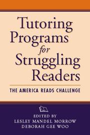 Tutoring programs for struggling readers by Lesley Mandel Morrow