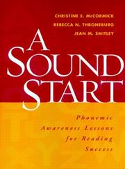 A sound start : phonemic awareness lessons for reading success