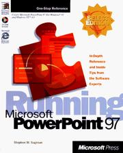 Cover of: Running Microsoft PowerPoint 97