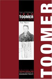 Cover of: The letters of Jean Toomer, 1919-1924