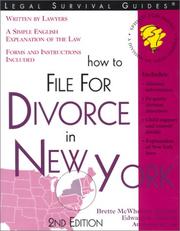 Cover of: How to file for divorce in New York: with forms