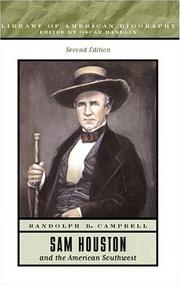 Cover of: Sam Houston and the American Southwest by Randolph B. Campbell