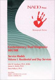 Cover of: Contemporary Dual Diagnosis: MH/MR Service Models Volume I: Residential and Day Services (Monograh series)