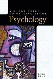 Cover of: A Short Guide to Writing About Psychology
