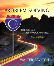 Problem Solving with C++ by Walter Savitch