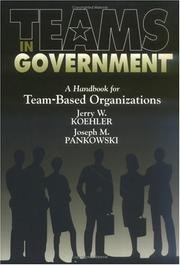 Cover of: Teams in Government: A Handbook for Team-Based Organization (St Lucie)