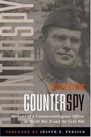 Cover of: Counterspy: memoirs of a counterintelligence officer in World War II and the Cold War
