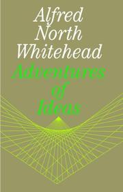 Cover of: Adventures of Ideas by Alfred North Whitehead