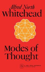 Cover of: Modes of Thought by Alfred North Whitehead