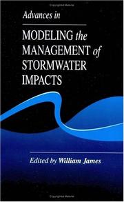 Cover of: Advances in Modeling the Management of Stormwater Impacts