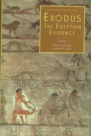 Cover of: Exodus: The Egyptian Evidence