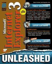 Cover of: Microsoft Internet Explorer 3.0 unleashed by Glenn Fincher