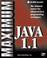Cover of: Maximum Java 1.1