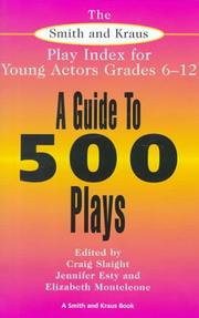 Cover of: The Smith and Kraus play index for young actors grades 6-12