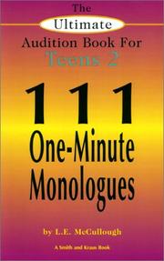 Cover of: The Ultimate Audition Book for Teens 2 by L. E. McCullough