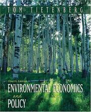 Cover of: Environmental Economics and Policy